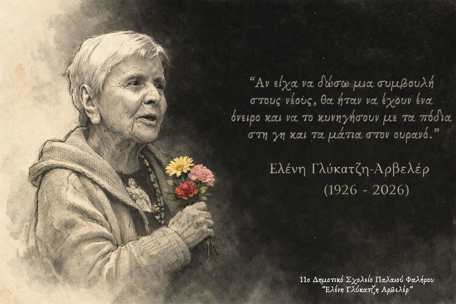 Αρβελέρ με λουλούδια